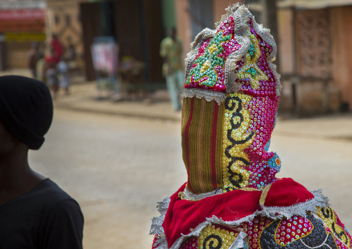 Benin, West Africa, Porto-Novo, egoun egoun spirit of the deads asks money to people