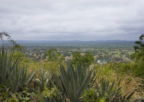 Benin, West Africa, Dassa-Zoumè, view from the yaka palace of the omondjagou people