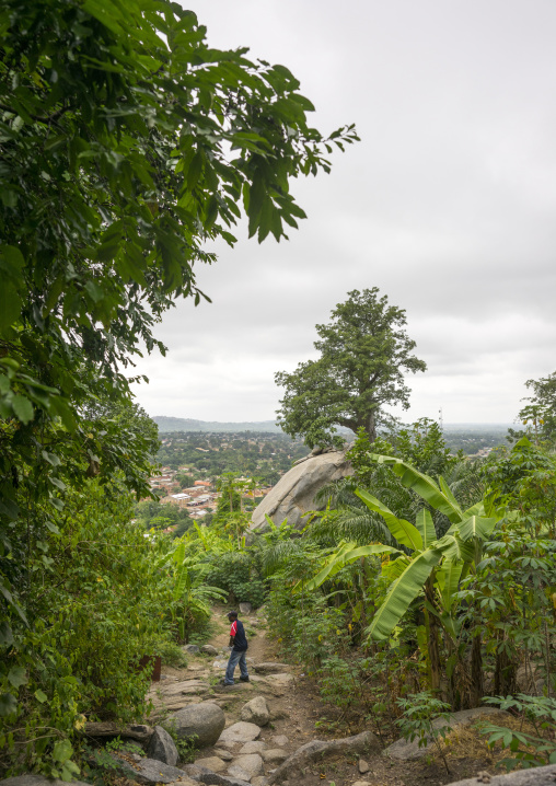 Benin, West Africa, Dassa-Zoumè, view from the yaka palace of the omondjagou people