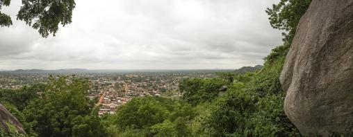 Benin, West Africa, Dassa-Zoumè, view from the yaka palace of the omondjagou people