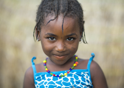 Benin, West Africa, Gossoue, cute fulani peul tribe girl