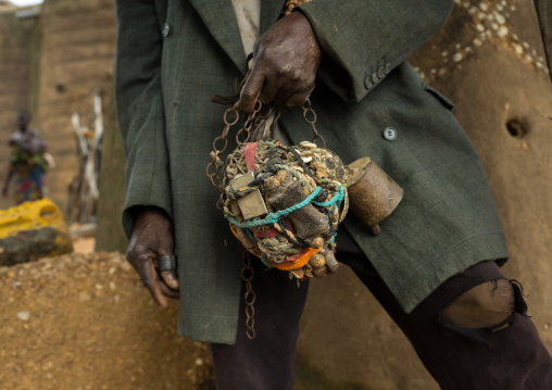 Benin, West Africa, Boukoumbé, mr kouagou maxon and his magic healer fetish