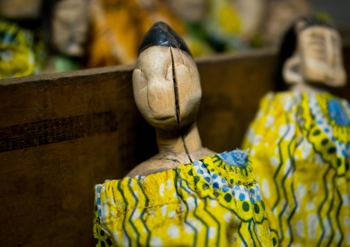 Benin, West Africa, Bopa, carved wooden figures made to house the soul of dead twins
