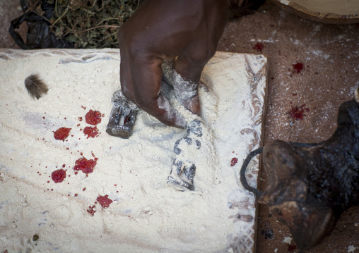 Benin, West Africa, Bonhicon, divination board used during a voodoo ceremony