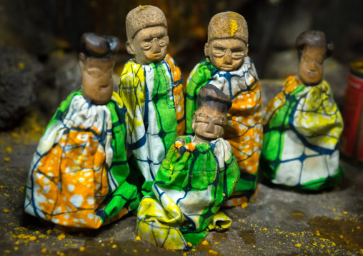 Benin, West Africa, Bopa, carved wooden figures made to house the soul of a dead twin
