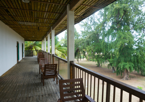 Benin, West Africa, Grand-Popo, auberge de grand-popo balcony