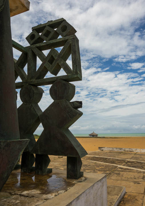 Benin, West Africa, Ouidah, memorial at door of no return, major slave port during trans-atlantic slave trade