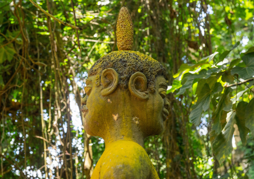 Benin, West Africa, Ouidah, deity figure in kpasse sacred forest