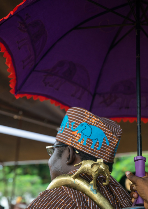 Benin, West Africa, Ouidah, traditional kings meeting