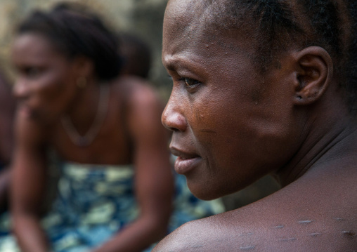Benin, West Africa, Bopa, woman during a voodoo ceremony