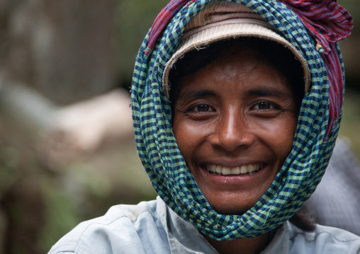 Portrait of a smiling cambodian man, Siem Reap Province, Angkor, Cambodia
