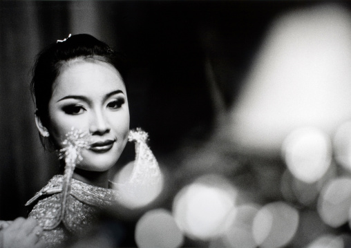 Cambodian dancer during a training session of the National ballet, Phnom Penh province, Phnom Penh, Cambodia