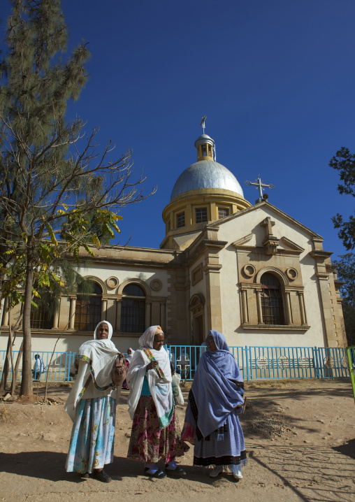 Women Talking Outside A Church, Harar, Ethiopia