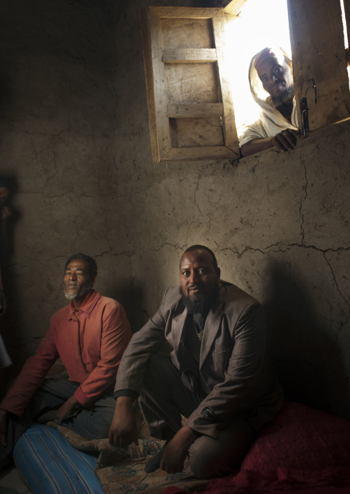 Saudi man coming to alaba to choose a wife in a muslim village, Alaba, Ethiopia