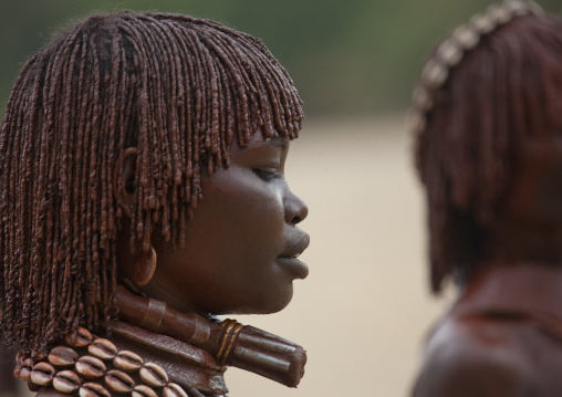 Hamer Tribe Woman Celebrating Bull Jumping Ceremony, Omo Valley, Ethiopia