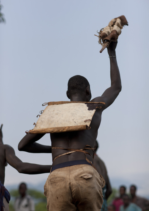 Bodi Man Back At Kael New Year Ceremony Omo Valley Ethiopia