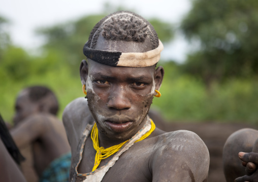 Bodi Man Dressed In Tribal Garment In Order To Celebrate Kael New Year Ceremony Omo Valley Ethiopia