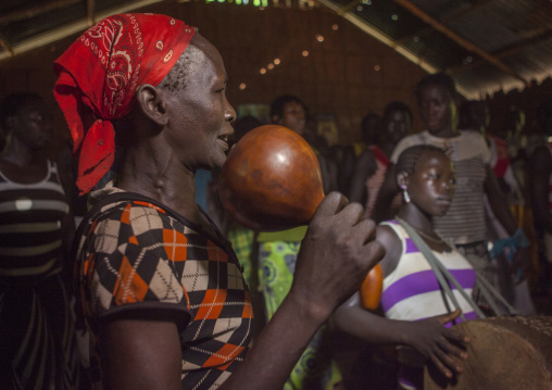 Majang Tribe Celebrating A Catholic Sunday Church Service, Kobown, Ethiopia