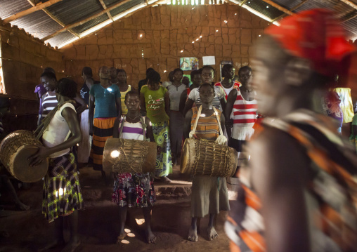 Majang Tribe Celebrating A Catholic Sunday Church Service, Kobown, Ethiopia