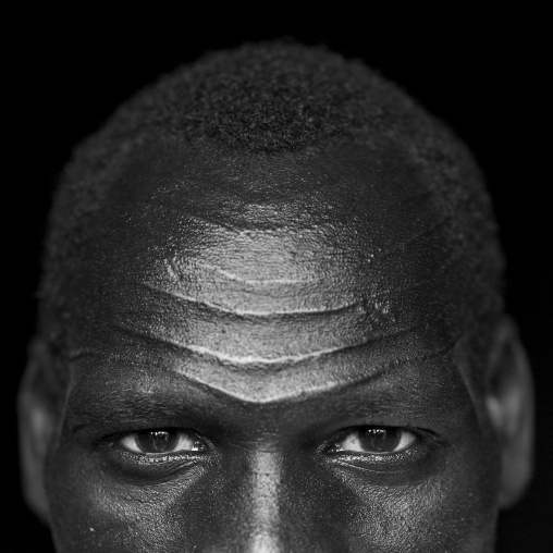 Mr Riang Wan, Nuer Tribe Man With Gaar Facial Markings, Gambela, Ethiopia