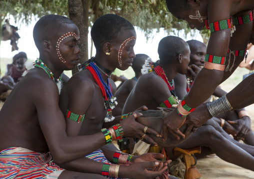 Bashada Tribe During A Bull Jumping Ceremony, Dimeka, Omo Valley, Ethiopia