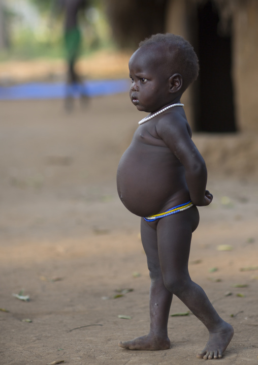 Anuak Child Boy In Abobo, The Former Anuak King Village, Gambela Region, Ethiopia
