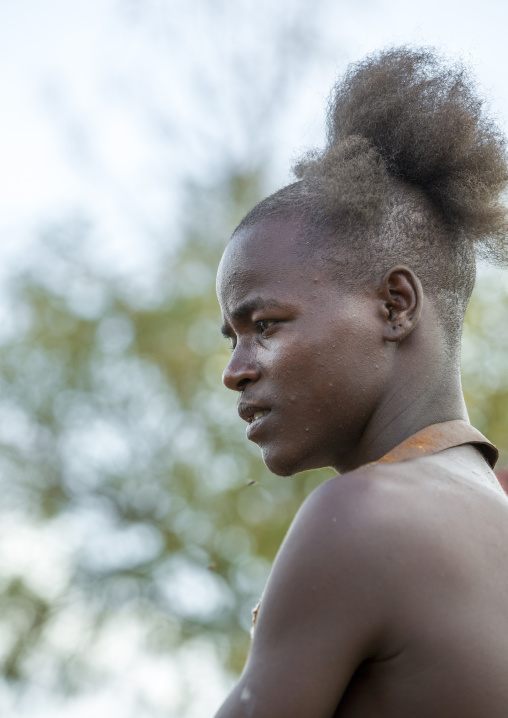 Bashada Tribe Jumper During A Bull Jumping Ceremony, Dimeka, Omo Valley, Ethiopia