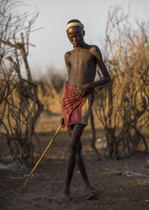 Dassanech Tribe Teenager, Omorate, Omo Valley, Ethiopia