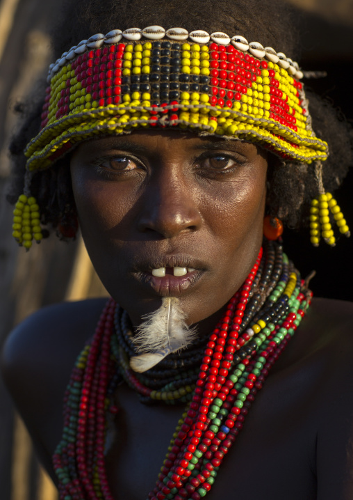 Mrs Gnikoriyo, Dassanech Tribe Woman, Omorate, Omo Valley, Ethiopia