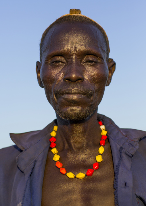 Dassanech Tribe Elder, Omorate, Omo Valley, Ethiopia