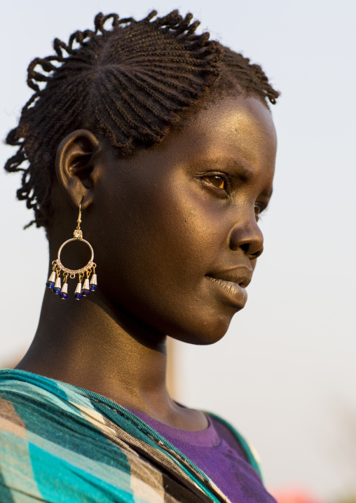 Majang Tribe Woman With Traditional Hairstyle, Kobown, Ethiopia