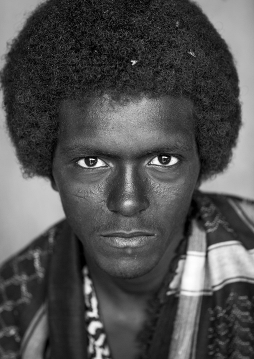 Afar Tribe Man With Afro Hair, Assayta, Ethiopia