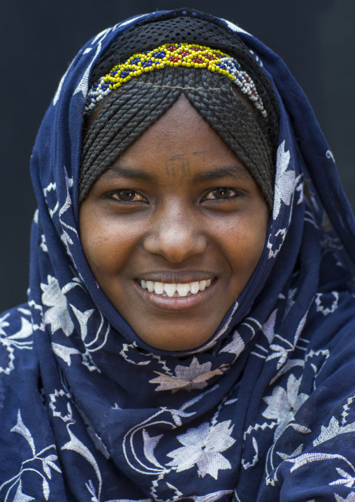 Afar Tribe Woman With Sharpened Teeth, Assaita, Afar Regional State, Ethiopia