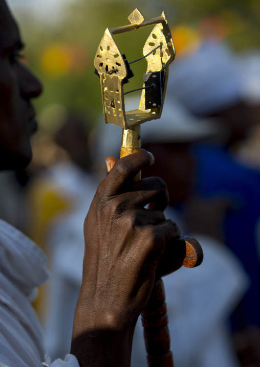 Sistrum Rattles During Ethiopian Orthodox Timkat Epiphany Festival, Lalibela, Ethiopia
