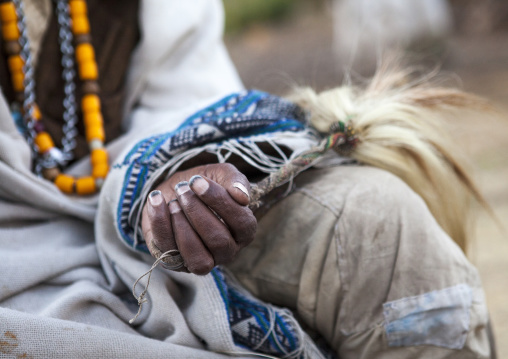 Ethiopian Orthodox Priest Celebrating The Timkat Epiphany Festival, Lalibela, Ethiopia