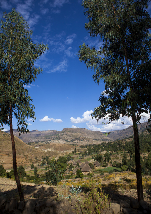Traditional Houses In The Ethiopian Highlands, Lalibela, Ethiopia