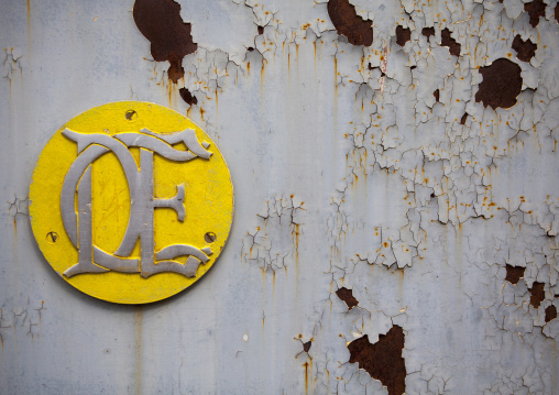 Logo Plate On A Train In Dire Dawa Train Station, Ethiopia