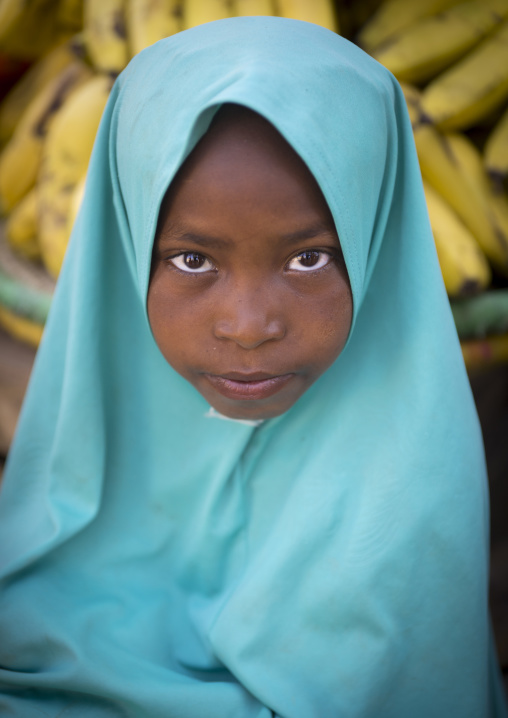 Muslim Girl With A Veil, Harar, Ethiopia