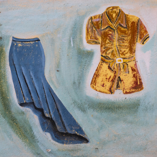 Painted Advertising For Clothes Shop, Harar, Ethiopia