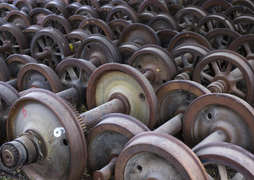 Train Axles At Dire Dawa Train Station, Ethiopia