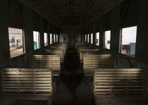 Inside Djibouti Addis Ababa Old Train, Dire Dawa Train Station, Ethiopia