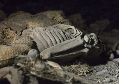 Yemrehana Krestos Rock Church Skeletons And Mumies, Lalibela, Ethiopia