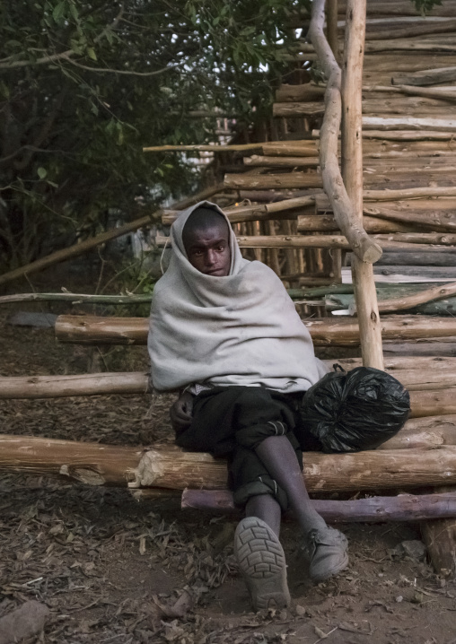 Pilgrim At Timkat Festival, Lalibela, Ethiopia