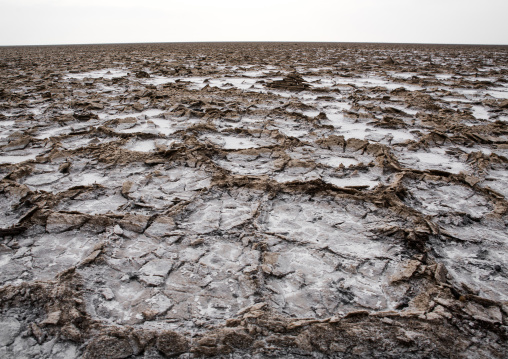 Salt lake in danakil depression, Afar region, Dallol, Ethiopia