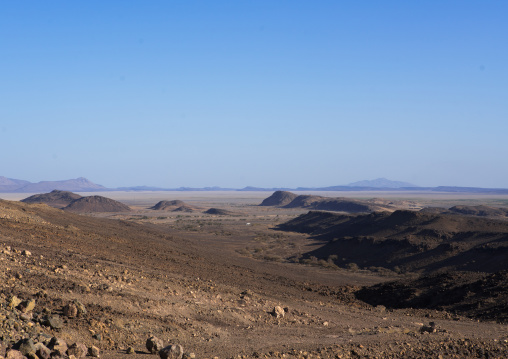Landscape in the danakil depression, Afar region, Semera, Ethiopia
