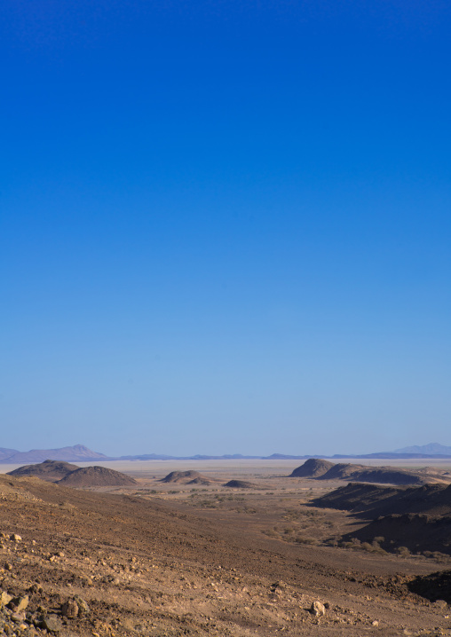 Landscape in the danakil depression, Afar region, Semera, Ethiopia
