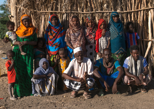 Afar tribe family, Afar region, Afambo, Ethiopia