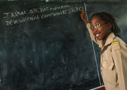 Rastafari girl called kizzy at school, Oromo, Shashamane, Ethiopia