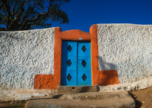 Entrance of an old house, Harari region, Harar, Ethiopia