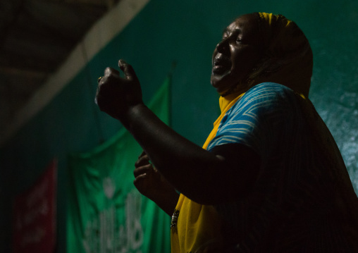 Sufi woman goes into a trance, Harari region, Harar, Ethiopia
